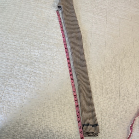 Ribbed Tan Leg Sweater Tights S/M NWOT Balletcore Cottagecore 31” inseam - Picture 5 of 7